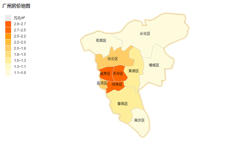 最新广州房价地图 2015广州房价走势一览_房产资讯-广州搜房网