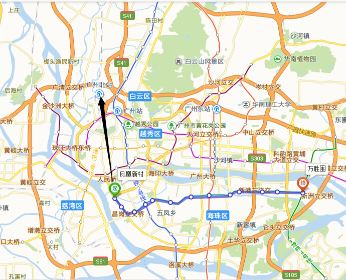 广州地铁8号线线路图集锦 二三四期规划曝光图片
