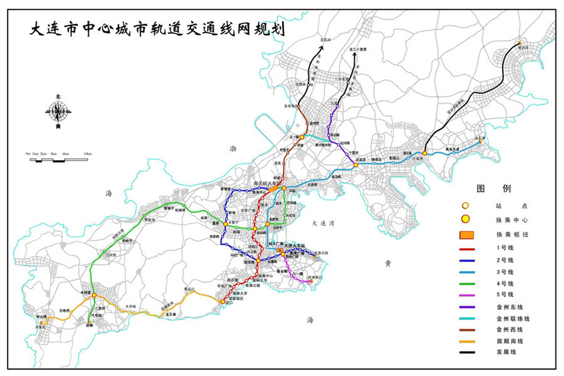 图解:大连交通全规划 未来4条地铁线路曝光