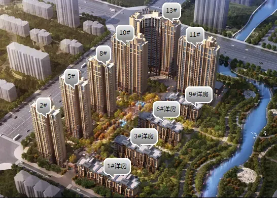 7月15日踩盘中华路南段热门楼盘户型及面积_