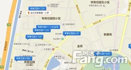 常青一小周边小区分布图