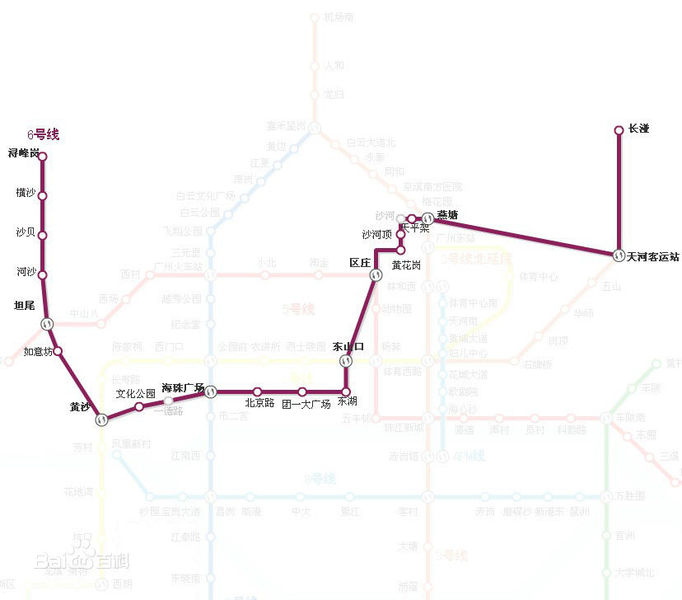 广州地铁6号线将是从哪里到哪里?6号线最新线路图-广州新房网-搜房网
