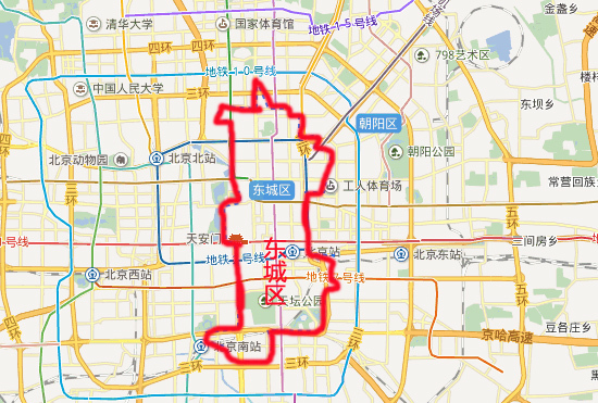 北京东城区地图全图_北京朝阳区最新详细地图全图图片