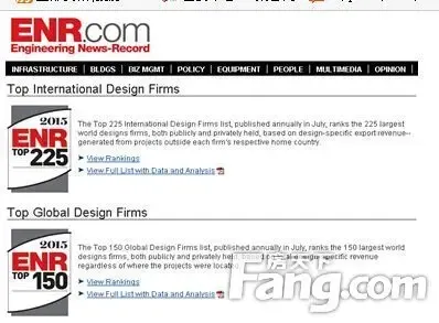 2015ENR排行榜揭晓CCDI跃居全球工程设计公