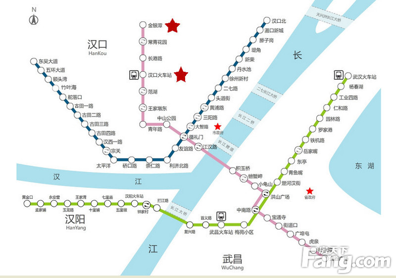 2015武汉地铁房地图