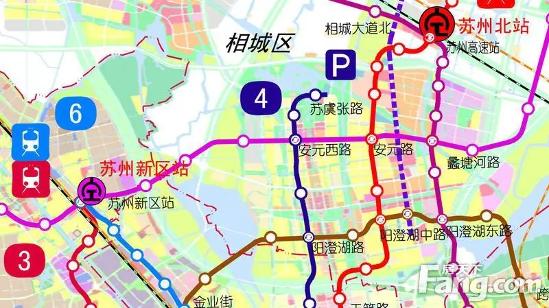 苏州轨道交通2015最新规划高清图 增6条市域地铁线路