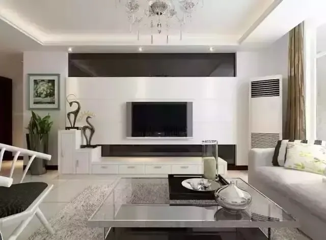 现代简约客厅电视背景墙装修效果图 8月最佳设计精选-家居快讯-北京搜房装修家居网