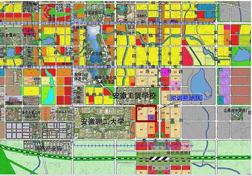 淮南市山南新区地块发生调整扩大居住用地面积