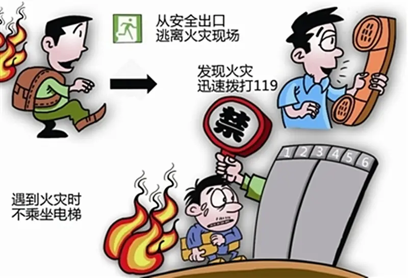 在楼内面对突来的火灾 十二诀窍急救措施需掌握!