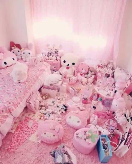 hello kitty主题梦幻装修效果图 七夕给她粉色系