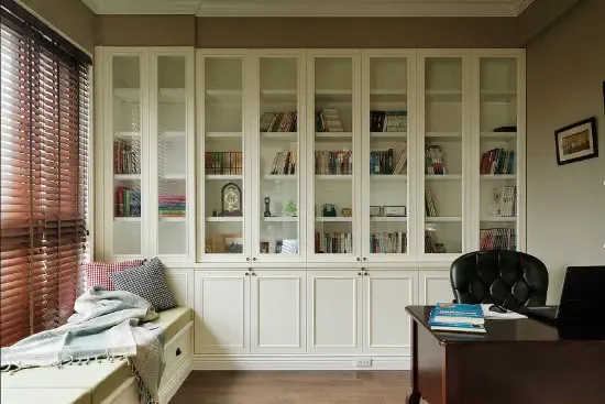 书房组合书柜装修效果图 2015年书房装修!-家居快讯-广州搜房网家居装修