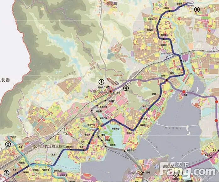 厦门新增地铁6号线 一期线路从漳州经集美到同安