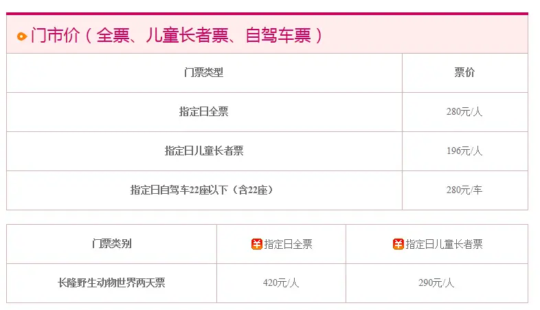 长隆野生动物园门票 长隆野生动物园票价多少