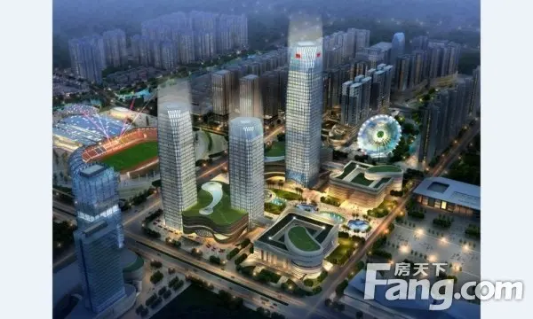 中国·金州体育城位于兴义市桔山新城核心区是兴义市文体中心