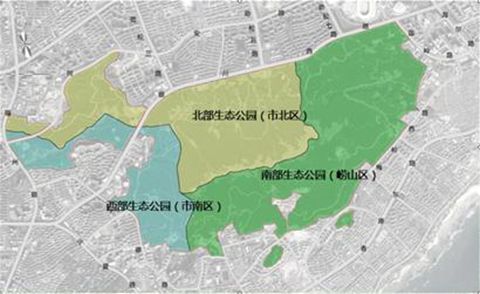 浮山生态公园全面启动施工 规划"一环三园八景群"图片