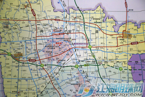 2015版《南通市区图》和《南通市政区图》最新发布图片