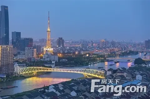 苏州吴中区建了座新塘景观桥