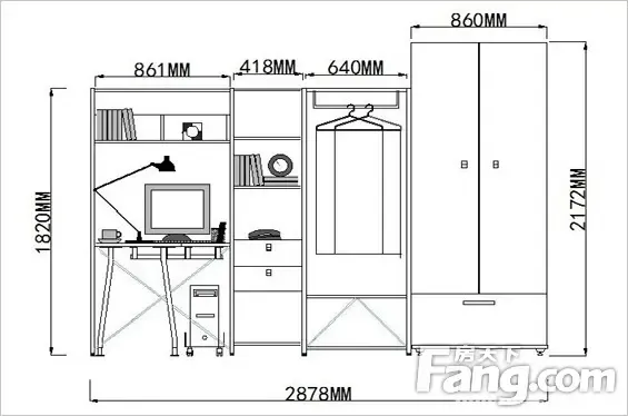 书柜尺寸规格是多少?书柜尺寸设计-家居快讯-广州搜房网家居装修