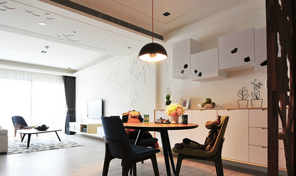 55个简便实用的小户型客厅餐厅一体装修设计 为客厅空间省5平米