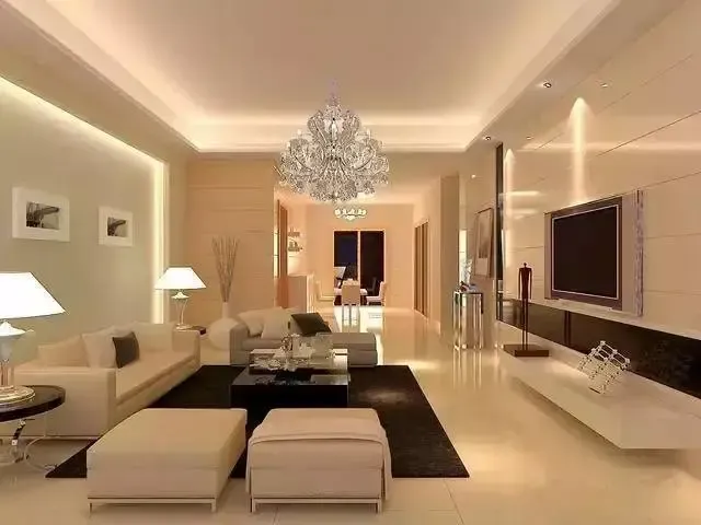 大气简约欧式客厅装修效果图2015新款 奏响秋