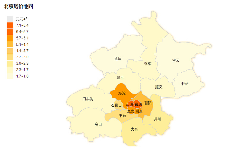 北京房价地图图片