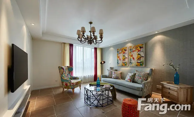 130平米简美风格大户型装修毕业照 享受家居生