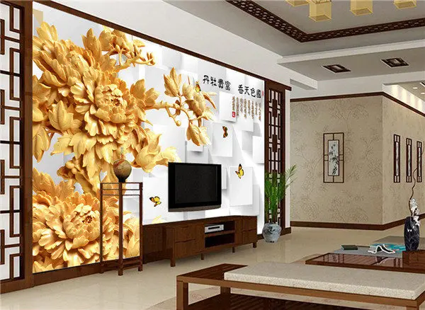 57张超炫酷3d立体高清背景3d家用墙装修效果图管道壁纸新风安装图效果图图片