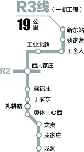 轨交r3线又新增一个站点 全线预计2020年通车