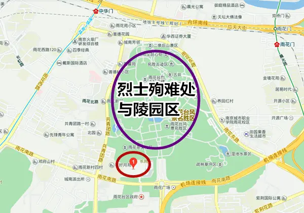 烈士陵园地图