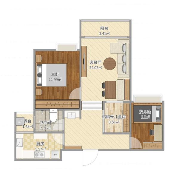 【装修改造】3种两居常见户型装修 二房改三房6套装修