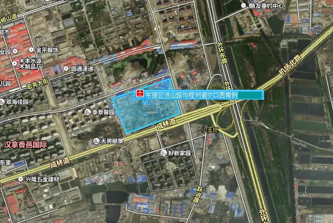 东丽区迭山路与程州道交口西南侧,其四至为:东至迭山路,南至成林道,西