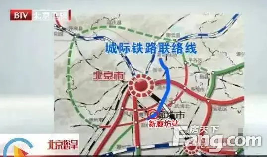 北京台曝光廊坊城际线路走向 利好环京楼市_房