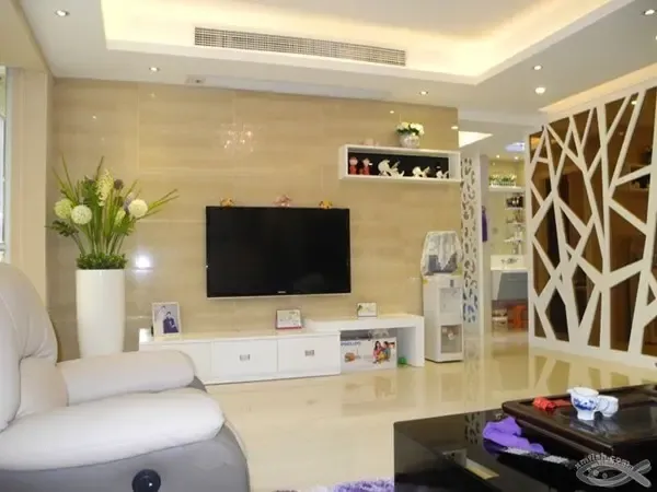 微晶石电视背景墙效果图2015款 微晶石产品做