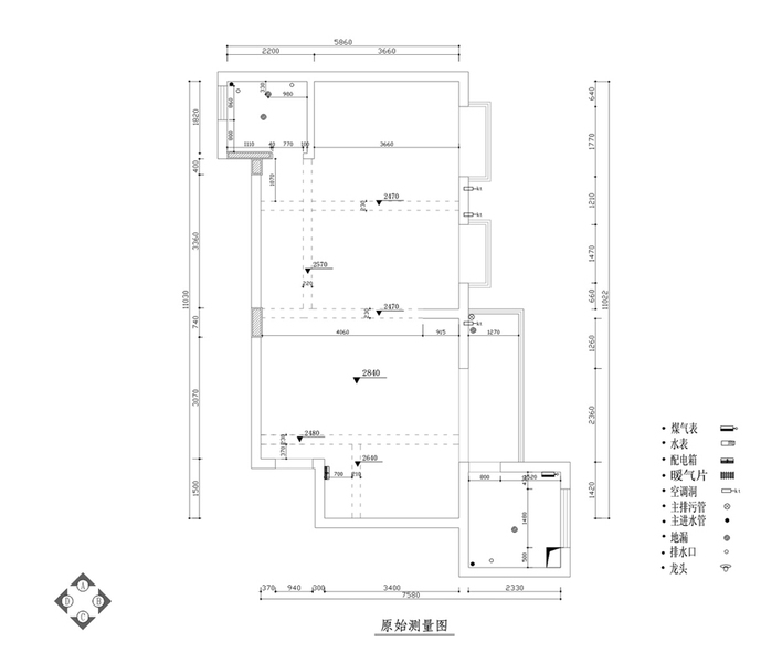 原始建筑测量图