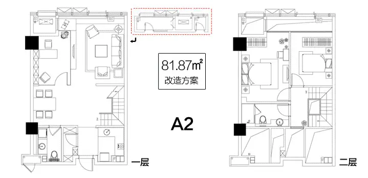 81平米户型 81平米户型