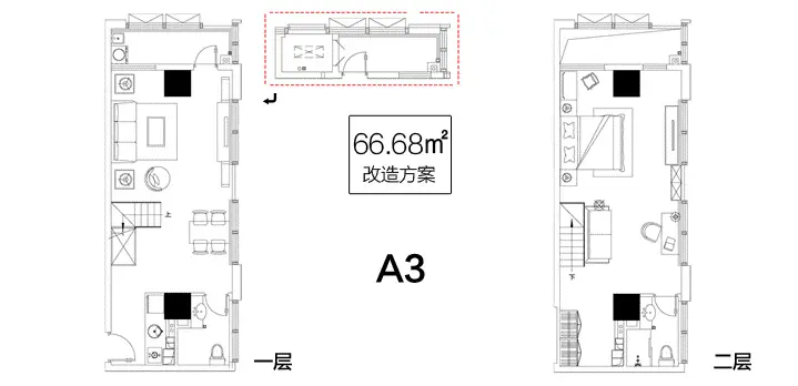 67平米户型 67平米户型
