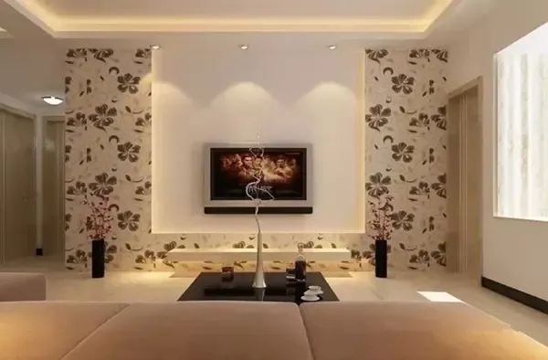 壁纸轻松成就别电视背景墙 既省钱又好看的8款