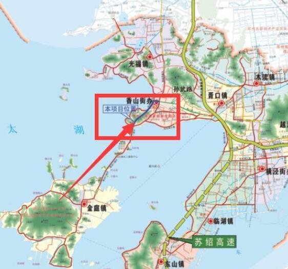 渔洋山隧道工程连接了孙武路和太湖大桥,将景区的快速交通流引走