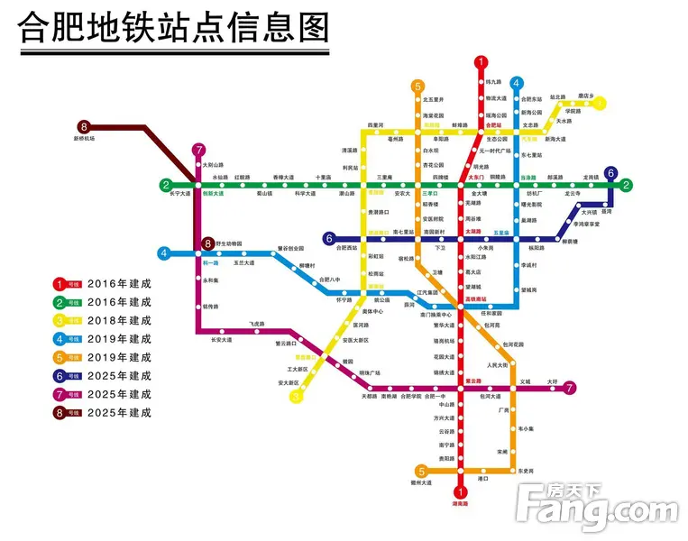 合肥地铁规划图