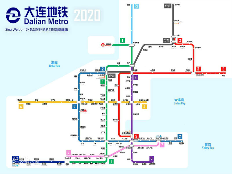 大连新地铁线路图出炉 地铁特价房8900元/平起