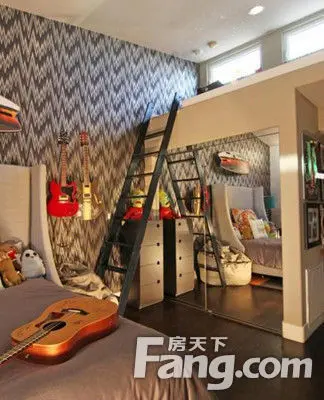 国外儿童房装修:卧室小细节能影响孩子性格-家