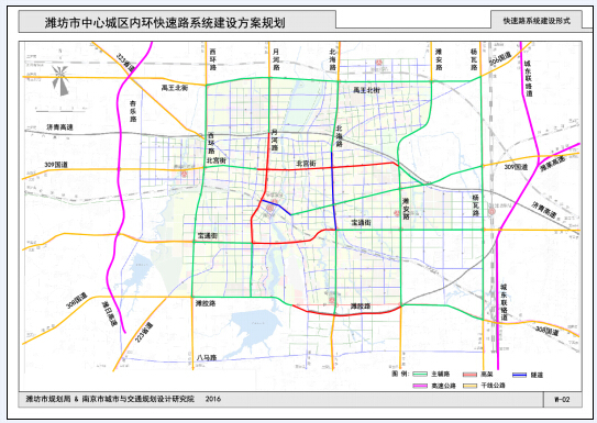 潍坊 城区将建高架和隧道 内环规划抢先看