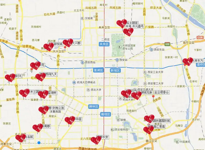 西安现房地图曝光 各区现房高直减25万