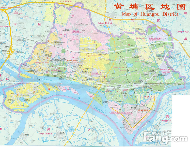 原黄埔区地图图片
