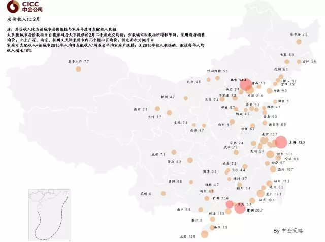 中国房价收入比地图:南昌一百万可买啥房子-南