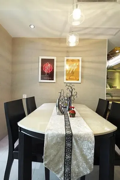 110平现代风格三室两厅两卫装修样板间鉴赏 时