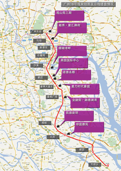 地铁18号线线路图