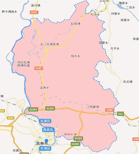 吉林市分为四个区,船营区,丰满区,昌邑区,龙潭区.