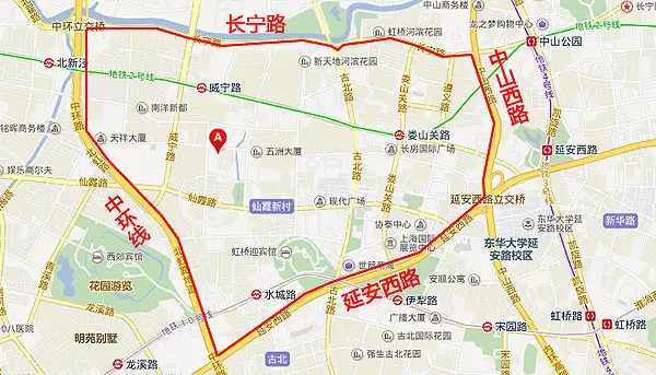 天山板块位于长宁北部,内环线与中环线之间