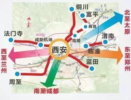 根据《关中城市群城际铁路规划建设方案》,其规划